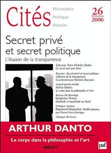 Revue Cités no.26: Secret privé et secret politique