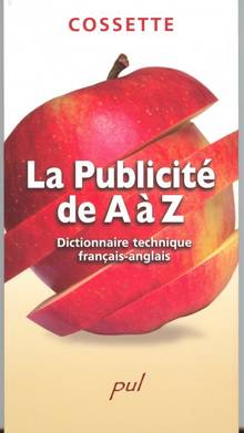 Publicité de A à Z : Dictionnaire technique français -..