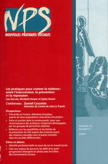Nouvelles pratiques sociales : Vol. 19 : No 1 : Les pratiques pour contrer la violence : entre l'intervention, la prévention et la répression