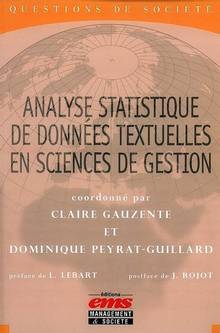 Analyse statistique de données textuelles en sciences degestion