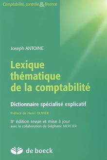 Lexique thématique de la comptabilite : Dictionnaire spécialisé