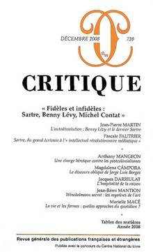 Revue Critique, no739