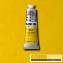 Peinture à l'huile Winton Winsor & Newton 37ml Jaune cadmium clair imitation PY74