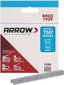 Agrafes Arrow T-50 50524 5/16' (Boîte de 1250) 
