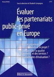 Evaluer les partenariats public-privé en Europe : Quelles conséqu