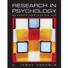 Research in Psychology : Methods and Design