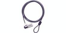 Câble de Verrouillage TARGUS Defcon - Code à 4 Chiffres - Réinitialisable - Acier Galvanisé - 6.5 Pieds