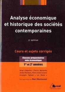 Analyse économique et histoire des sociétés contemporaines : 3e é