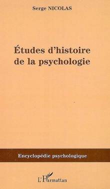 Etudes d'histoire de la psychologie