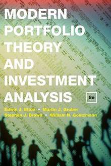 Modern Portfolio Theory and Investment Analysis : 9e édition