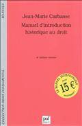 Manuel d'introduction historique au droit (4ed.)