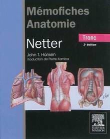 Mémofiches anatomie Netter : Tronc : 3e édition