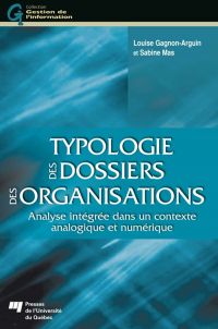 Typologie des dossiers des organisations : Analyse intégrée dans