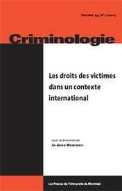 Criminologie, vol.44, no.2, 2011 : Les droits des victimes dans u