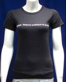 T-Shirt F. XS Science Politique/Droit Noir Blank