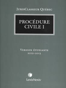 Procédure civile I : Version  étudiante 2012-2013