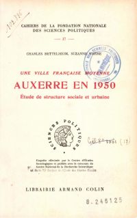 Une ville française moyenne : Auxerre en 1950
