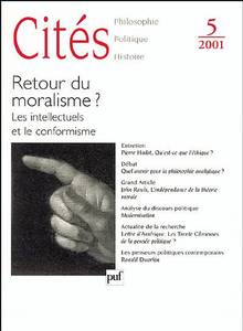 Revue Cites no 05 Retour du moralisme