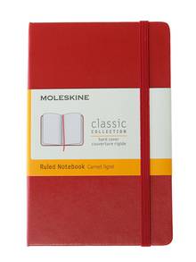Carnet de notes rigide ligné Moleskine Classic 192p. Poche 9x14cm Rouge