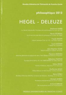 Philosophique no. 2012 : Hegel - Deleuze