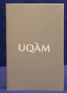 Cahier de notes piqué ligné UQAM recyclé 48p. 6x9
