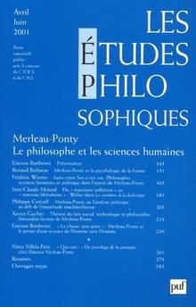 etudes philosophiques, Les avril juin 2001
