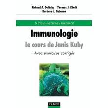 Immunologie le cours de Janis Kuby avec questions de révision