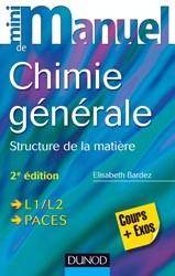 Mini-manuel de chimie générale E Structure de la matière : Cours