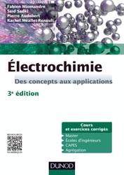 Electrochimie : Des concepts aux applications : Cours et exercice
