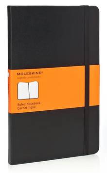 Carnet de notes rigide ligné Moleskine Classic 240p. Large 13x21cm Noir
