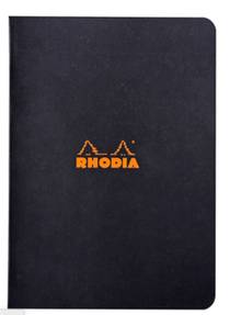 Carnet de notes piqué ligné Rhodia A5 Noir           119189