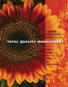 Total quality management : a cross-functional perspective
