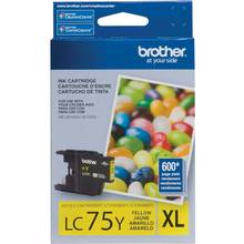 Cartouche Brother LC75YS - 600 Pages - Jaune - Série XL