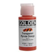 Acrylique Golden Fluide 30 ml/1 oz Orange pyrrole transparent