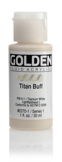 Acrylique Golden Fluide 30 ml/1 oz Titane écrue PW6:1/PW6