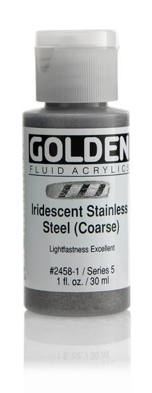 Acrylique Golden Fluide 30 ml/1 oz Acier inoxydable iridescent 