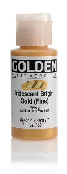 Acrylique Golden Fluide 30 ml/1 oz Or iridescent clair