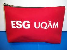 Trousse à crayons rouge Logo blanc ESG UQAM