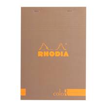--Bloc-notes agrafé ligné Rhodia coloR no.16 A5 Taupe  16964