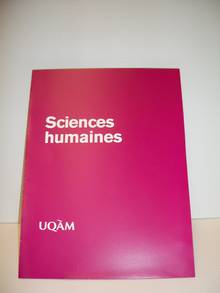 Pochette en carton 9x12' (intérieur blanc) magenta UQAM Sc.humaines