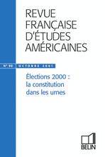 Revue Française d'études américaines, no 90, octobre 2001