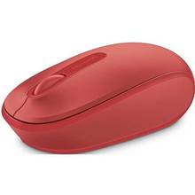 Souris Microsoft Wireless Mobile Mouse 1850 - Sans Fil (Récepteur USB) - 3 Boutons - 1000 DPI - Rouge Flamme 