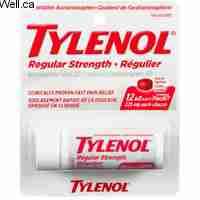 Comprimé Tylenol régulier (Tube de 10)          487958