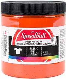 Encre sérigraphie textile Speedball #4569 237ml Orange