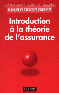 Introduction × la théorie de l'assurance, manuel, exercices corr.