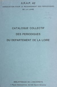 Catalogue collectif des périodiques du département de la Loire