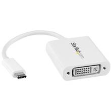 Adaptateur Startech - USB-C (M) vers DVI-I (F) - Blanc