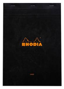 Bloc-notes agrafé dotpad Rhodia no.18 A4 Noir              18559