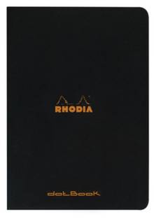 Cahier de notes piqué   pointillés   Rhodia A4 Noir               119166