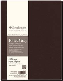 Cahier croquis Strathmore Toned gray 8.5'' x 11'' Couv. rigide,469-108
